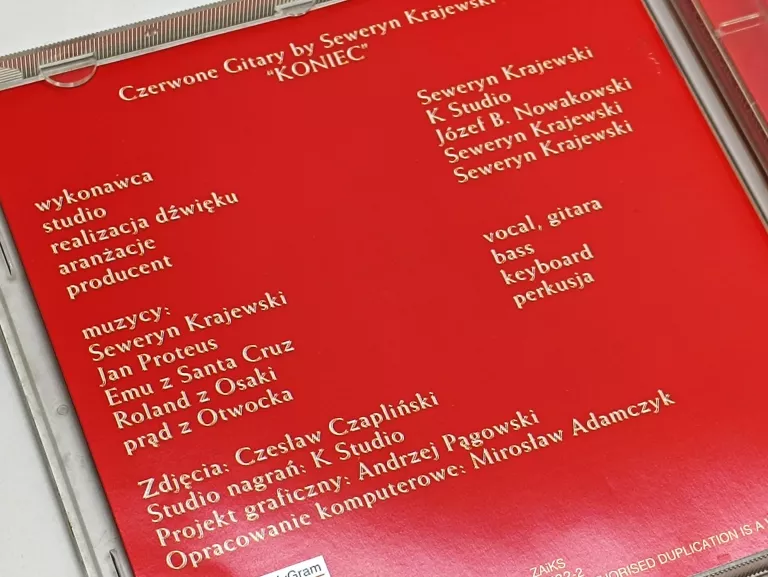 SEWERYN KRAJEWSKI CD KONIEC