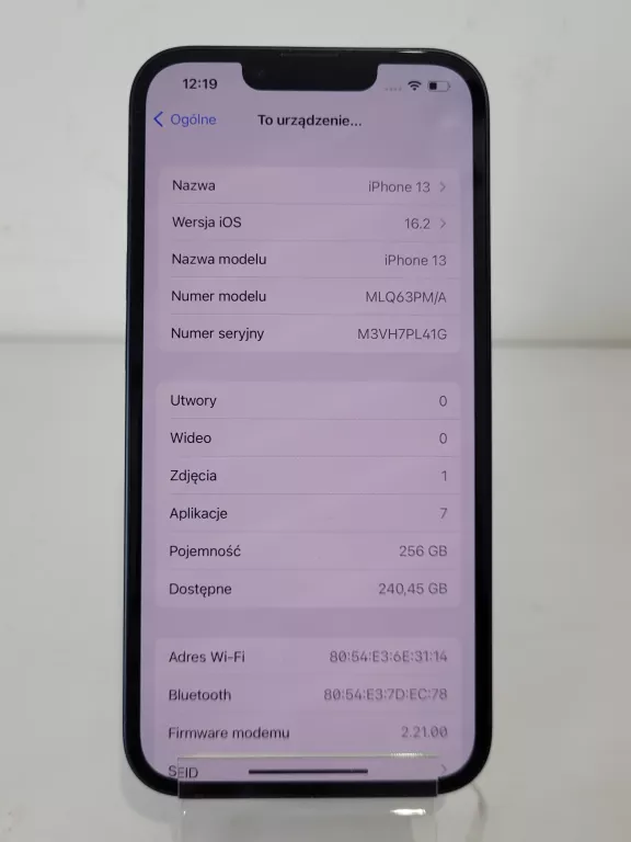 TELEFON APPLE IPHONE 13 256 GB STAN JAK NOWY OKAZJA