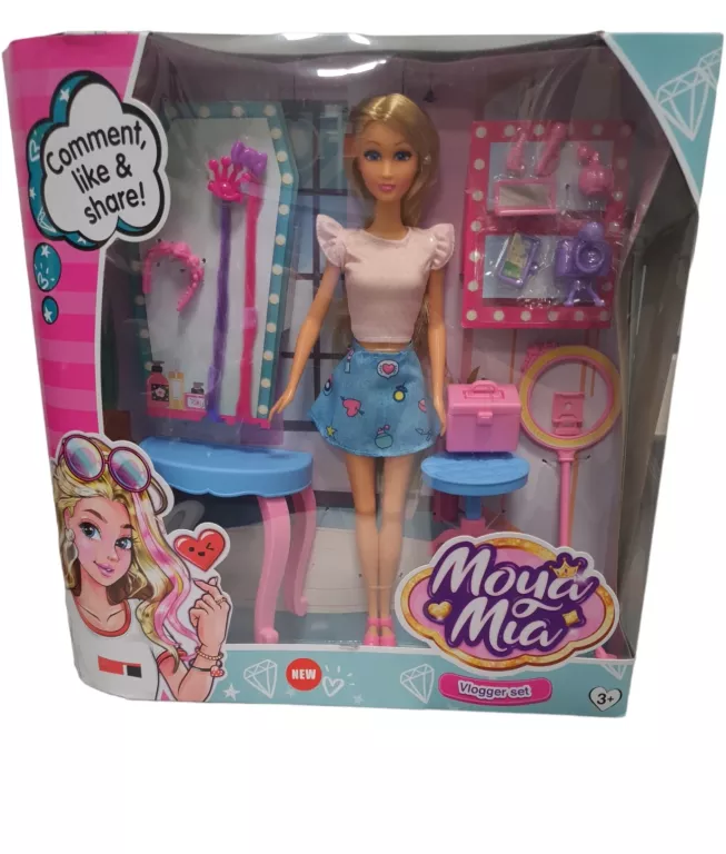 LALKA MOYA MIA ZESTAW VLOGGERSKI VLOGGER SET