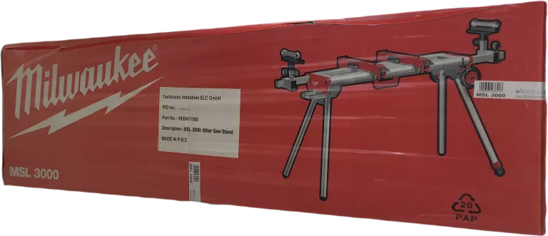 DUŻY SOLIDNY STÓŁ MILWAUKEE MSL 3000 STOJAK POD UKOŚNICĘ DO 300 CM