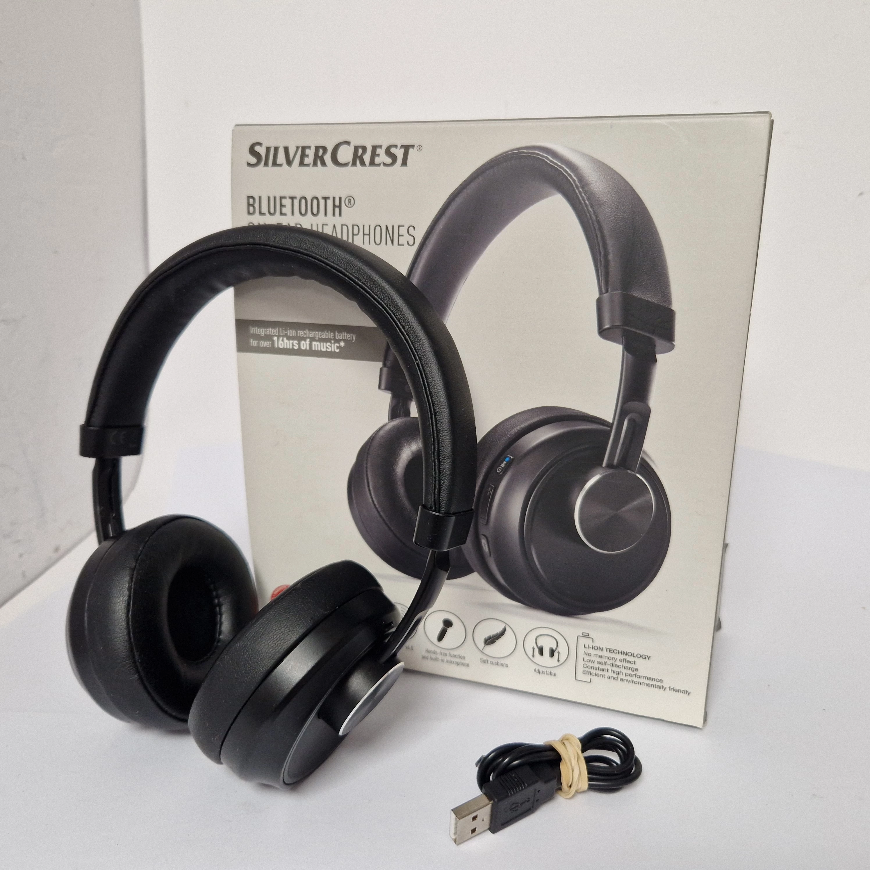 SŁUCHAWKI BT SILVERCREST SBKP 1 A1 + PUDEŁKO Bezprzewodowe Loombard.pl