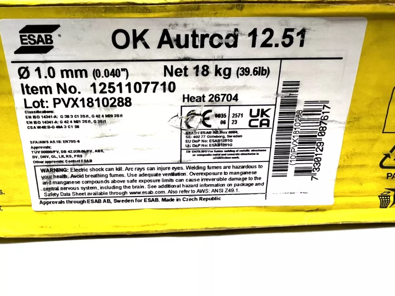 DRUT SPAWALNICZY ESAB 1.0 18KG 2 SZT