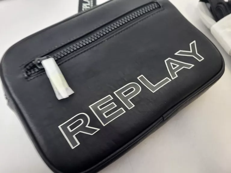 REPLAY TOREBKA SKÓRA EKOLOGICZNA CZARNY