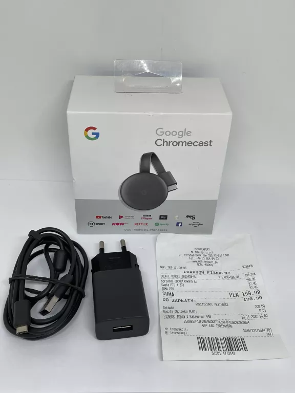 ODTWARZACZ MULTIMEDIALNY FULL HD GOOGLE CHROMECAST 3.0