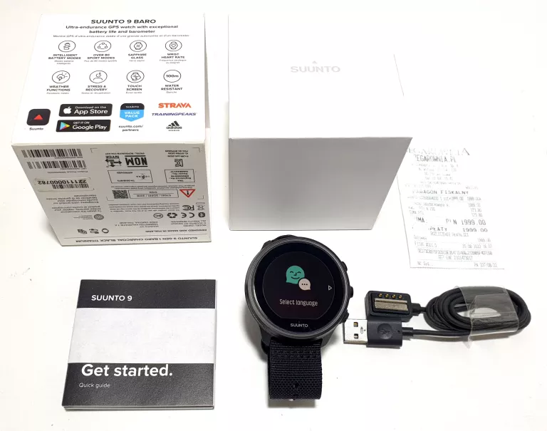 SMARTWATCH SUUNTO 9 BARO OW183 TITANIUM ZESTAW PARAGON OD 25.08