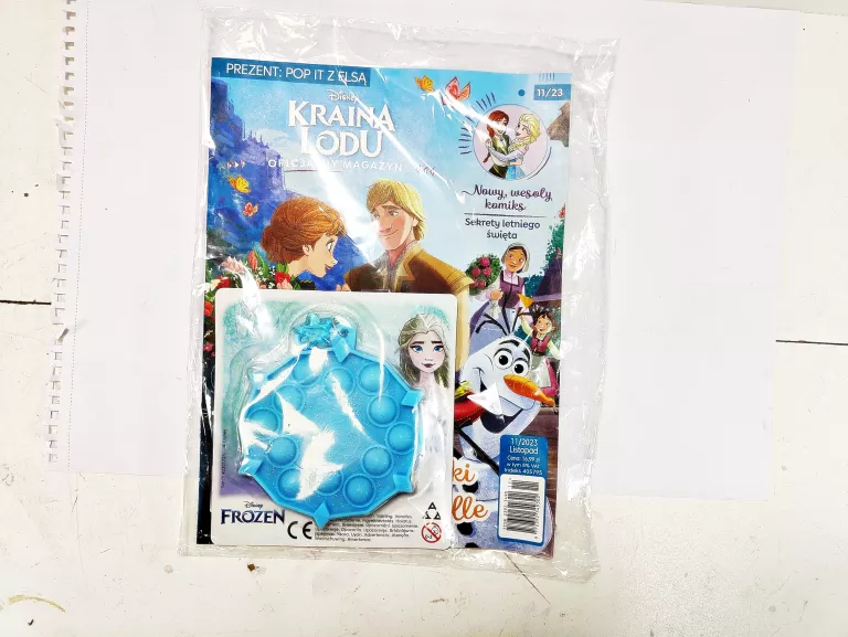 GAZETKA MAGAZYN DISNEY KRAINA LODU 11/2023 + PREZENT POP IT Z ELSĄ
