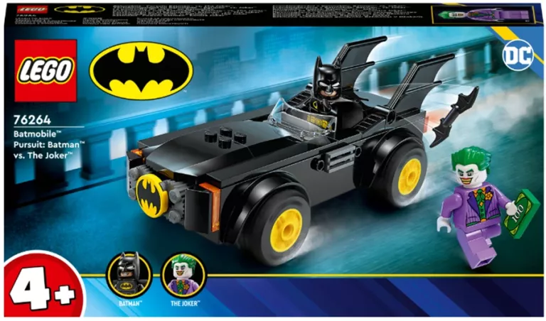 LEGO DC BATMOBIL POGOŃ: BATMAN KONTRA JOKER 76264