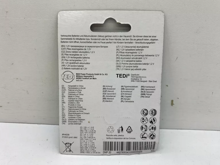 BATERIE 4X AA MIGNON HR6/ UM3 1200 MAH