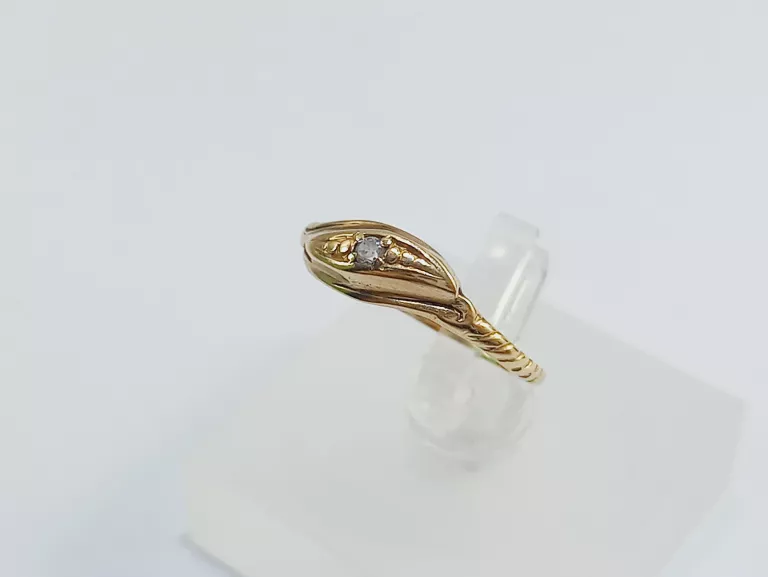 PIĘKNY ZŁOTY PIERŚCIONEK 585 1,18G R:11