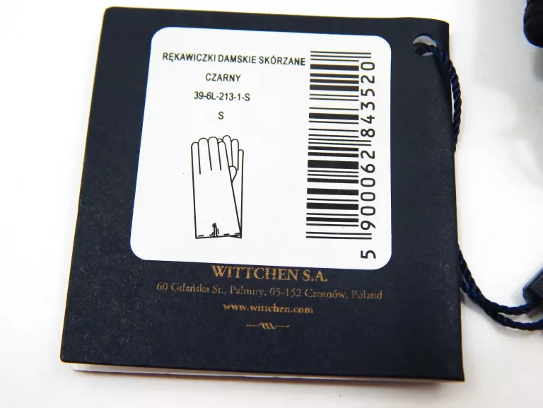 DAMSKIE SKÓRZANE RĘKAWICZKI WITTCHEN 39-6L-901-1 R:S
