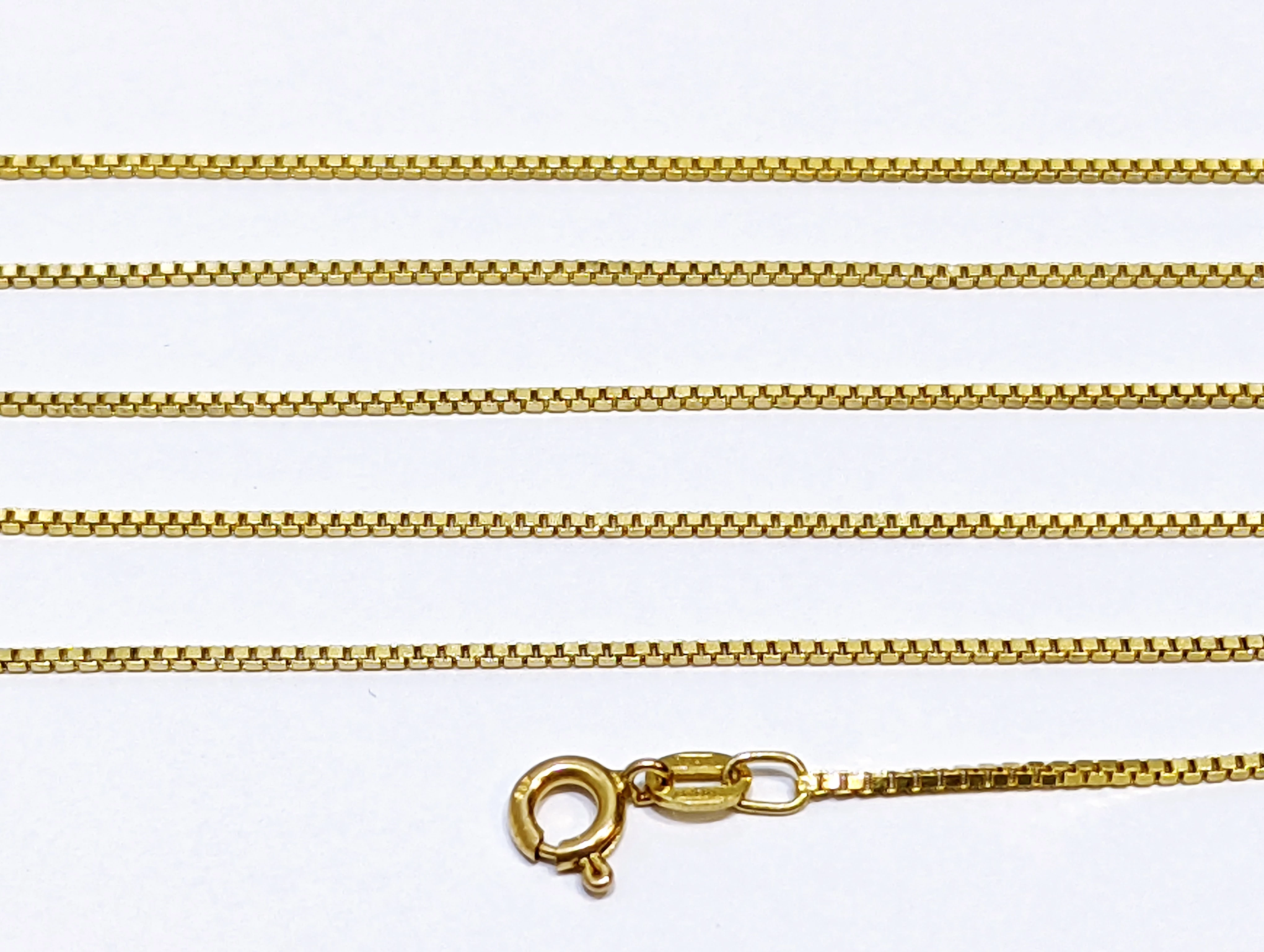 zloty-lancuszek-splot-kostka-585-dl60cm-stan-uzywany