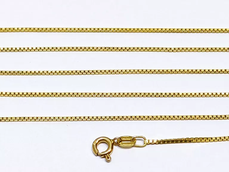 zloty-lancuszek-splot-kostka-585-dl60cm-stan-uzywany