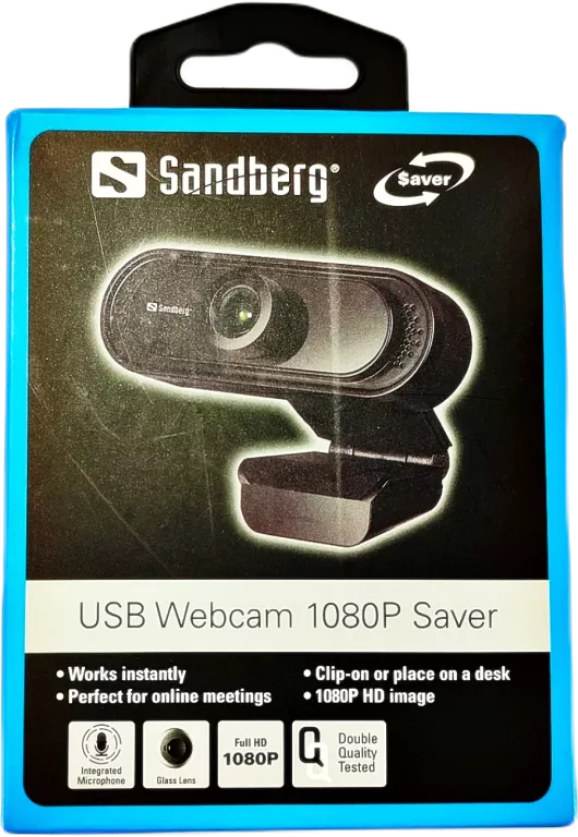KAMERKA INTERNETOWA SANDBERG USB WEBCAM 1080 P SAVER 2 MP OKAZJA!