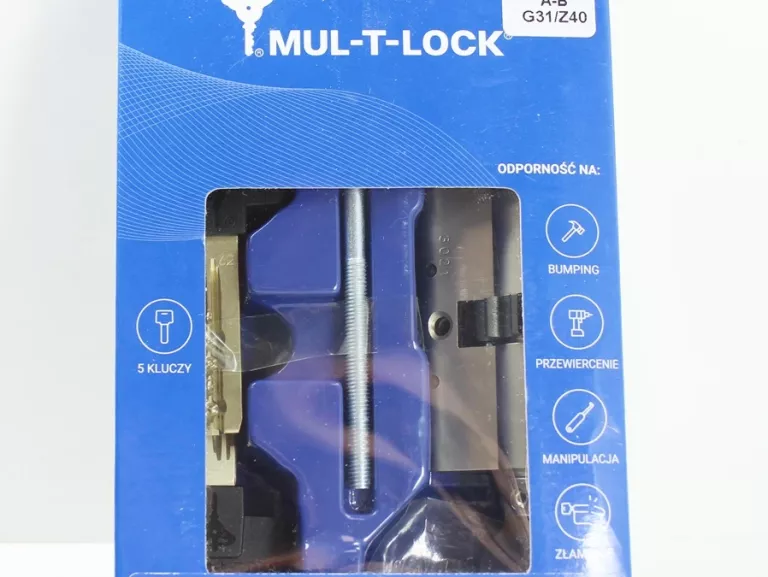 WKŁADKA ATESTOWANA MUL-T-LOCK CLASSIC 31 X 40 MM ZĘBATKA Z GAŁKĄ SATYNA