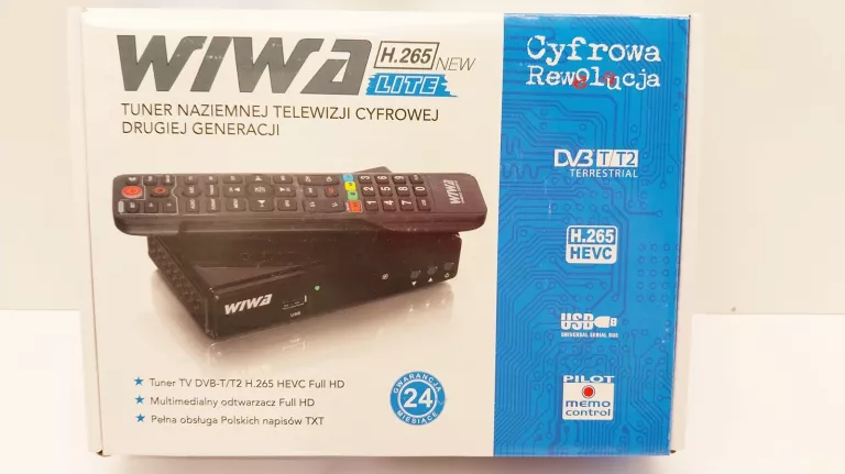 TUNER DEKODER TV WIWA H.265 LITE DVB-T2