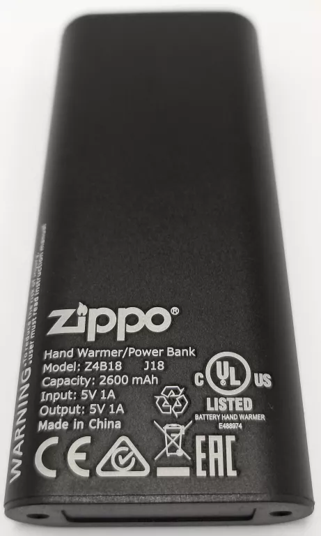 ZIPPO HEATBANK 3 OGRZEWACZ RĄK POWER BANK 2W1