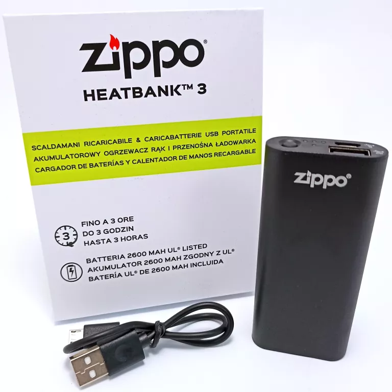 ZIPPO HEATBANK 3 OGRZEWACZ RĄK POWER BANK 2W1