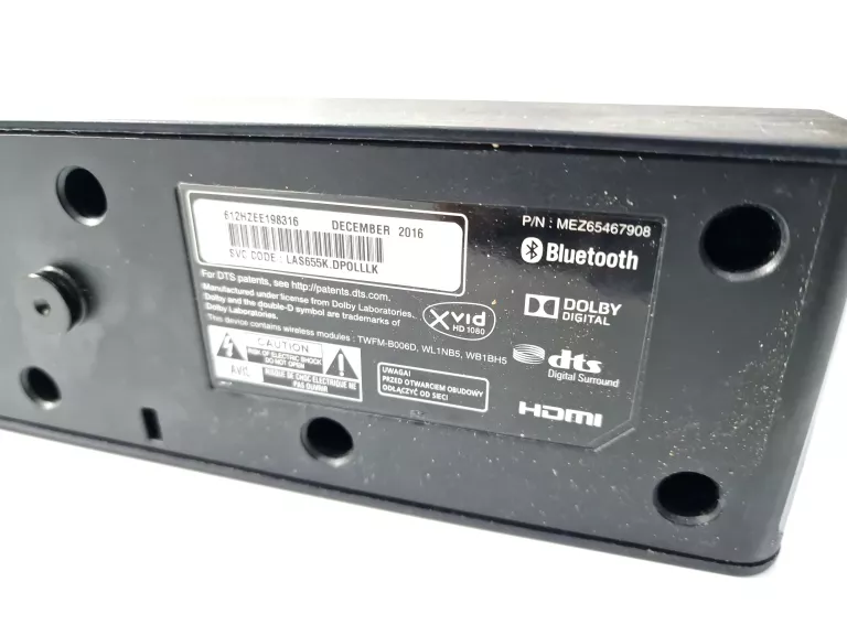 LG LAS655K SOUNDBAR (BEZ SUBWOOFER)