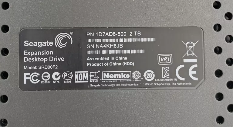 DYSK SEAGATE SRD00F1 2TB