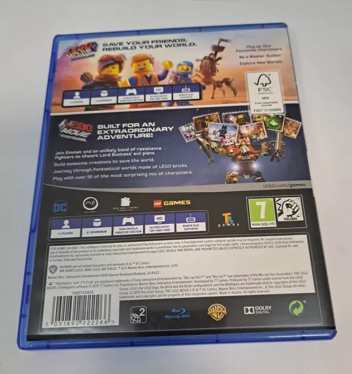 LEGO NINJAGO MOVIE VIDEO GAME GRA NA PS4