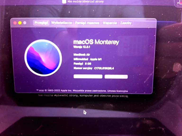 MACBOOK AIR 13" APPLE M1, 2020 - 8 GB / 256 GB