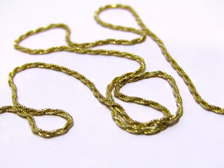 PRZEŚLICZNY ZŁOTY ŁAŃCUSZEK 585 45CM