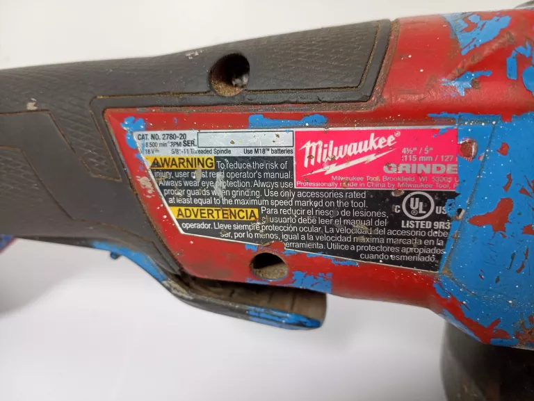 SZLIFIERKA KĄTOWA + BATERIA MILWAUKEE