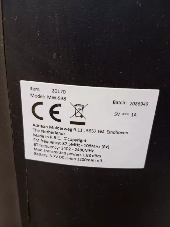 GŁOŚNIK BLUETOOTH ROSELAND BOOMER