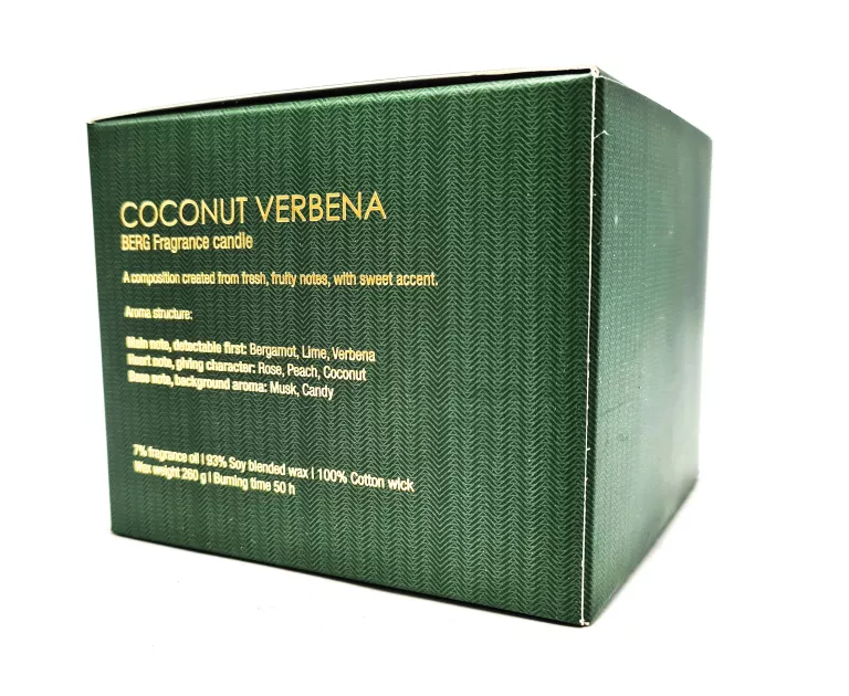 ŚWIECA ZAPACHOWA  COCONUT VERBENA DUKA 260G