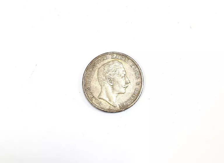 MONETA - 5 MAREK WILHELM II 1907 ROK