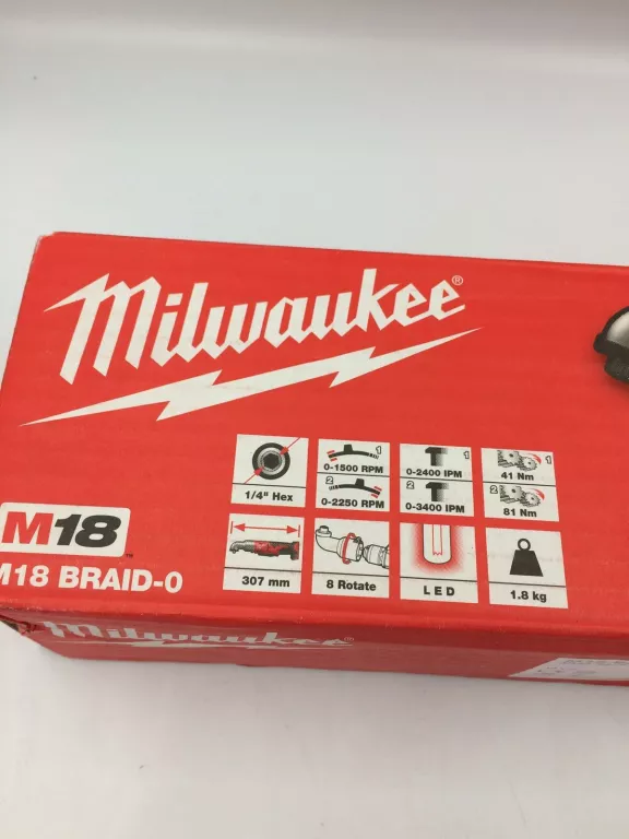 MILWAUKEE ZAKRĘTARKA KĄTOWA M18 BRAID-0