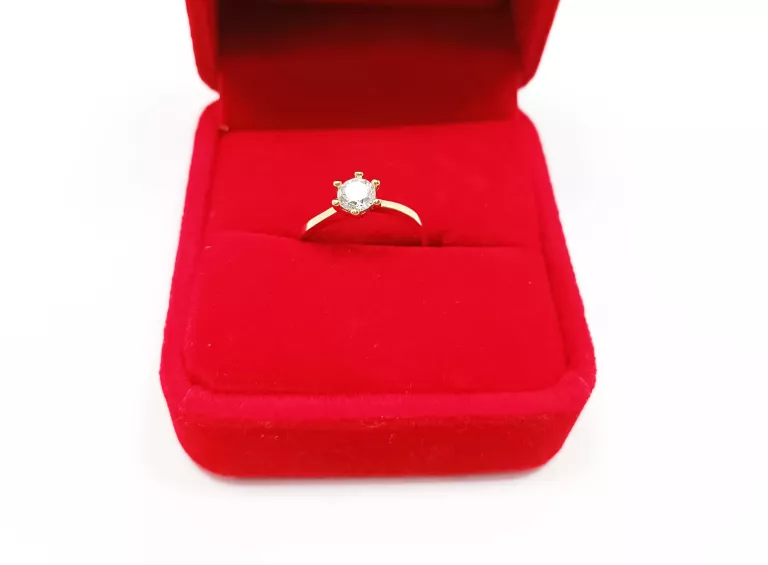 KLASYCZNY ZŁOTY PIERŚCIONEK 585CT R:12 1,90G