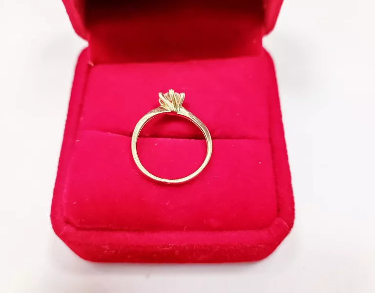 KLASYCZNY ZŁOTY PIERŚCIONEK 585CT R:12 1,90G