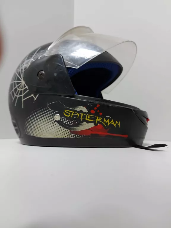 KASK MOTOCYKLOWY DZIECIĘCY SPIDERMAN