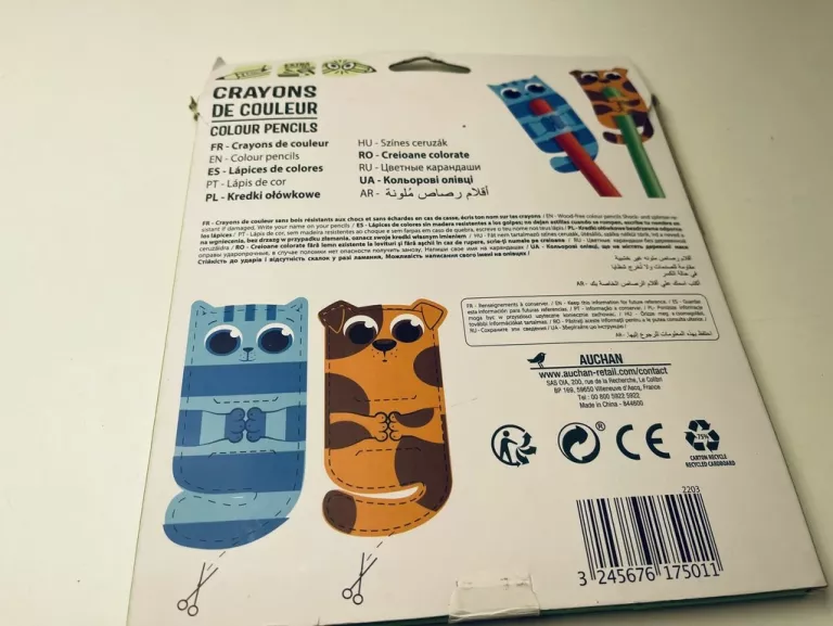 KREDKI OŁÓWKOWE AUCHAN 24SZT