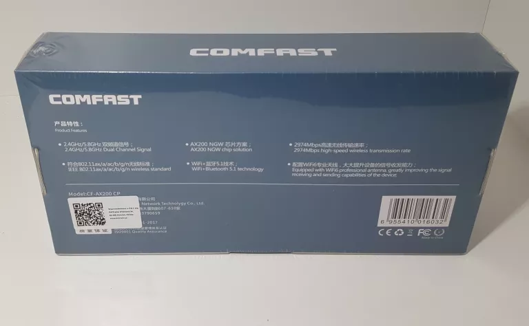 KARTA SIECIOWA COMFAST WIFI6+ CF-AX200 CP KOMPLET