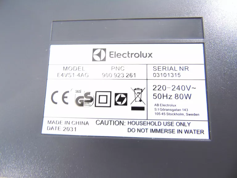 ZGRZEWARKA PRÓŻNIOWA ELECTROLUX CREATE E4VS1-4AG K