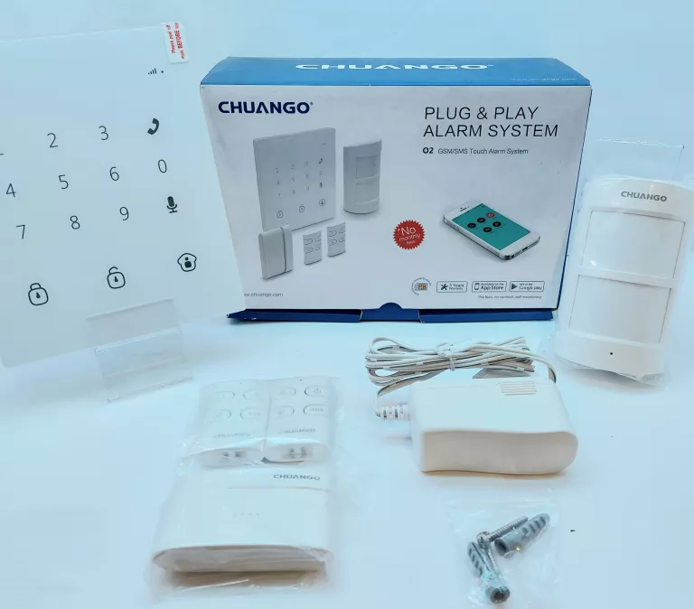 BEZPRZEWODOWY SYSTEM ALARMOWY GSM CHUANGO O2