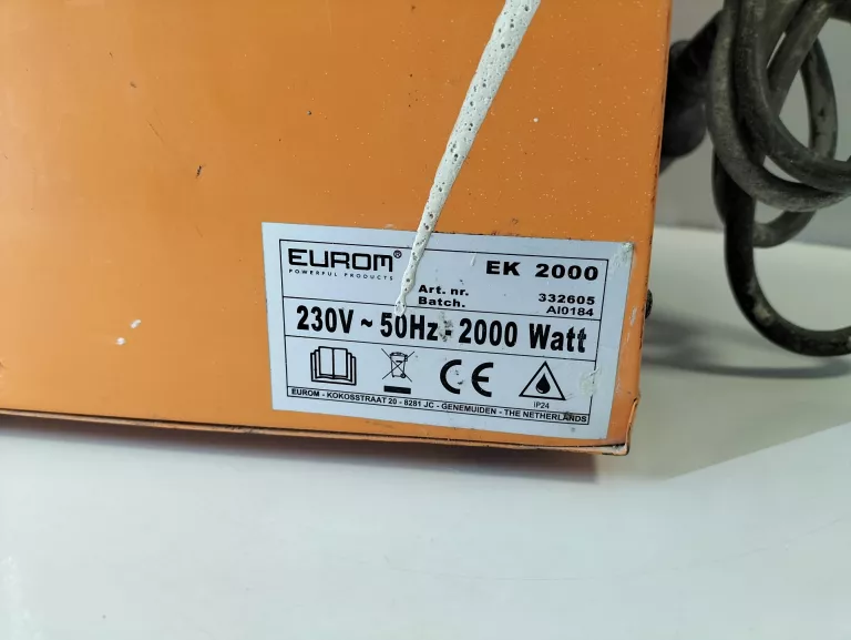 NAGRZEWNICA 2000W EUROM EK2000 TERMOWENTYLATOR