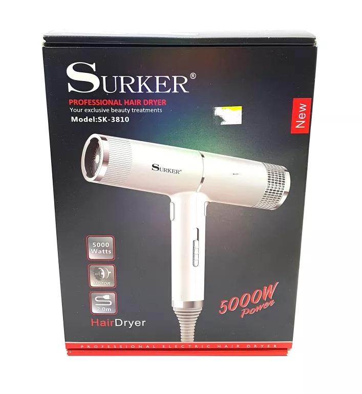 SUSZARKA DO WŁOSÓW SURKER SK-3810 - 5000W