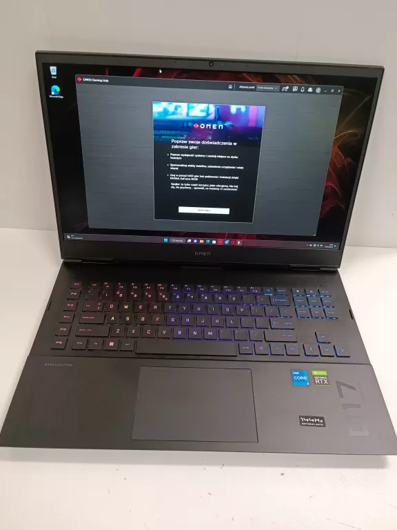 LAPTOP HP OMEN 17-CK0720NW I5 16/512SSD RTX3060