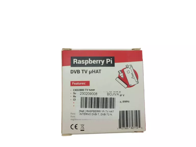 RASPBERRY PI TV HAT INTERNO DVB-T, DVB-T2 N.