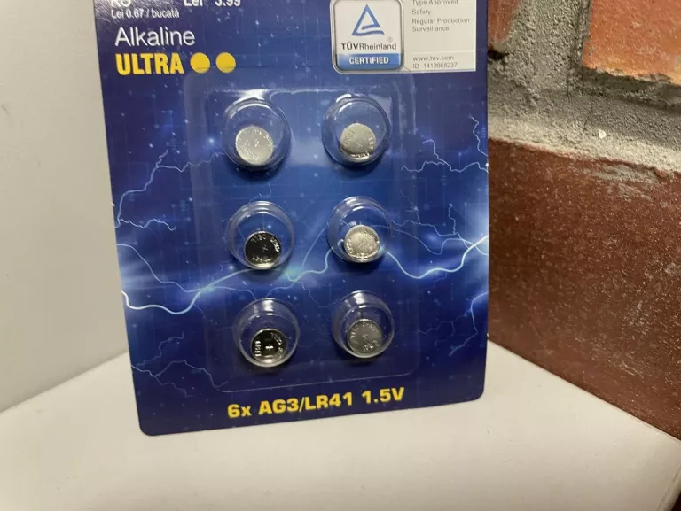 BATERIE ALKAICZNE GUZIKOWE AG3/LR41 9 SZTUK