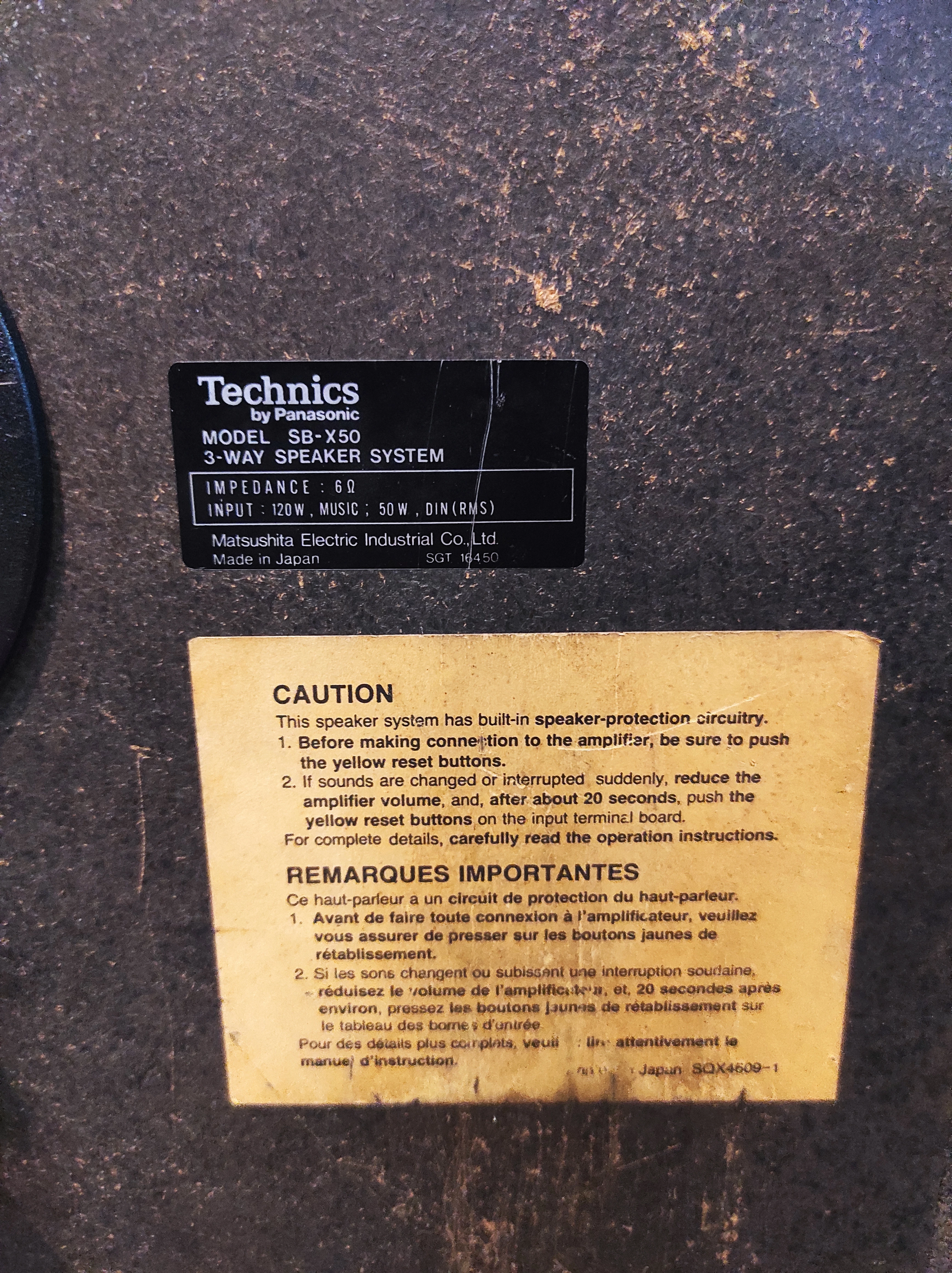 kolumna-technics-sb-x50-stan-11323-2