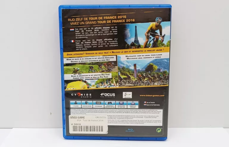 GRA NA PS4 LE TOUR DE FRANCE 2016