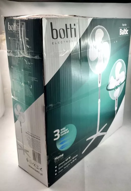 WENTYLATOR PODŁOGOWY BOTTI BALTIC BIAŁY