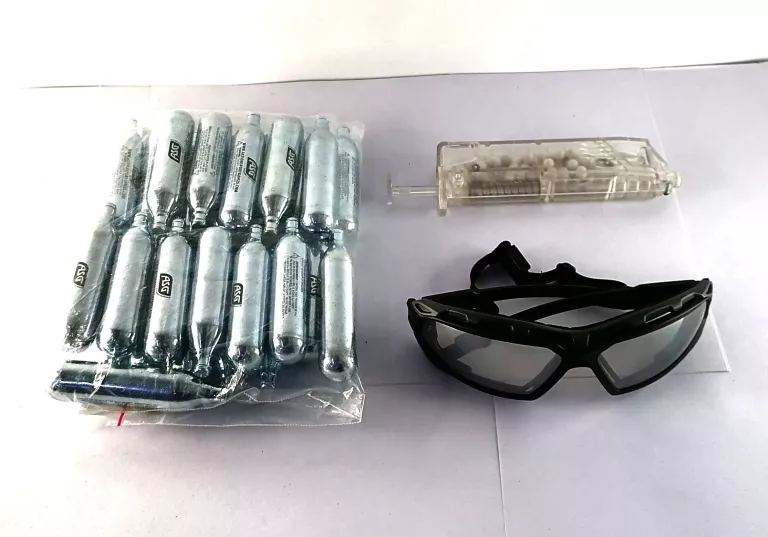 ASG GOGLE + TORBA CO2 + ŁADOWNICA