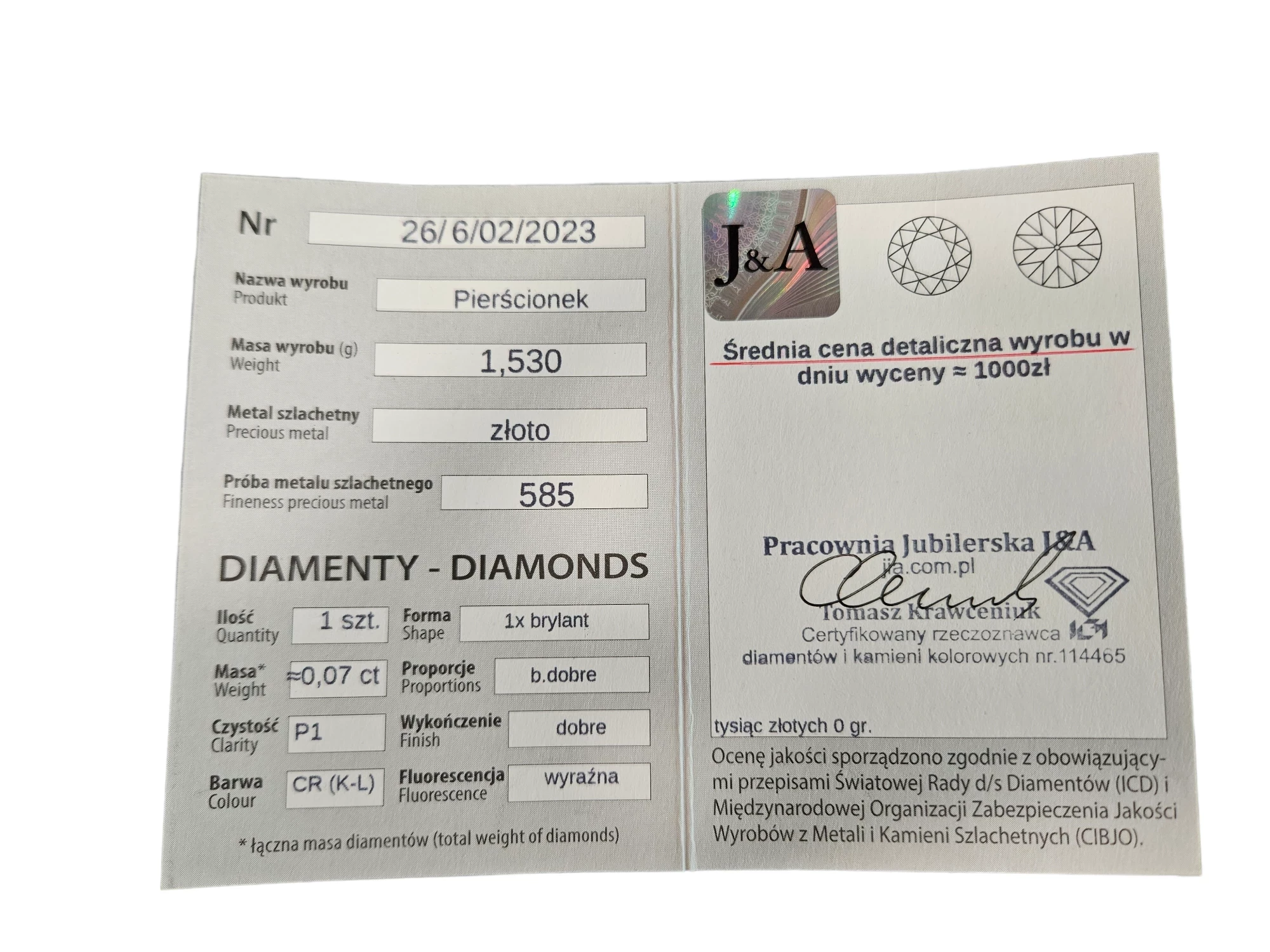 zloty-pierscionek-z-diamentem-153g-585-r8-waga-153