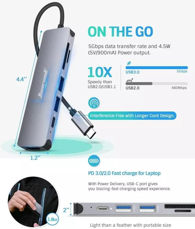 USB TYPE C HUB PRO UCN 3286 HIEARCOOL