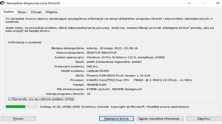 LAPTOP DELL LATITUDE E6400 CORE 2 DUO P8600